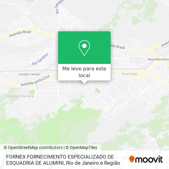 FORNEX FORNECIMENTO ESPECIALIZADO DE ESQUADRIA DE ALUMINI mapa