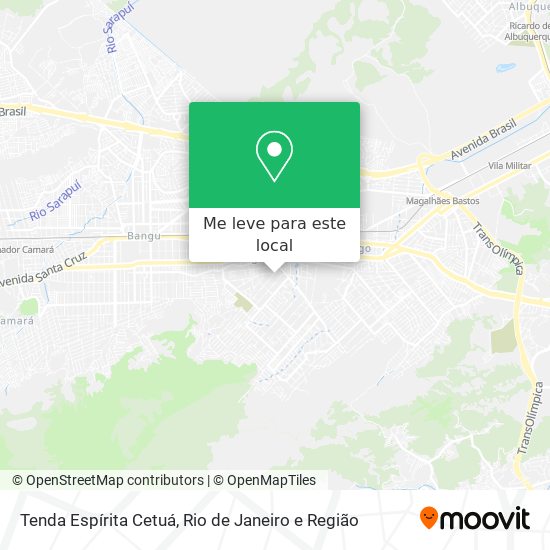 Tenda Espírita Cetuá mapa