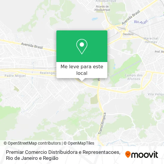 Premiar Comercio Distribuidora e Representacoes mapa