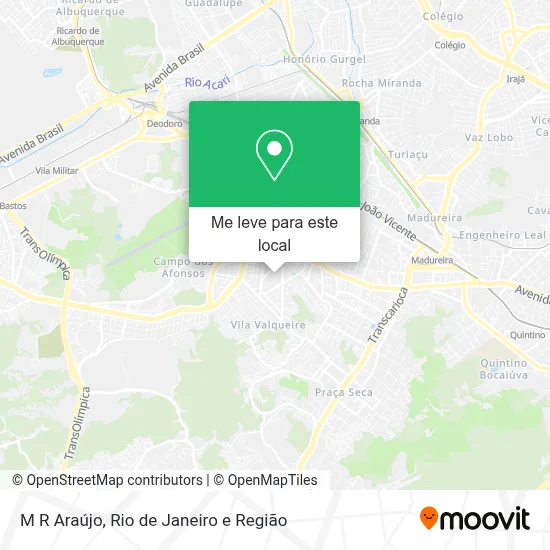 M R Araújo mapa