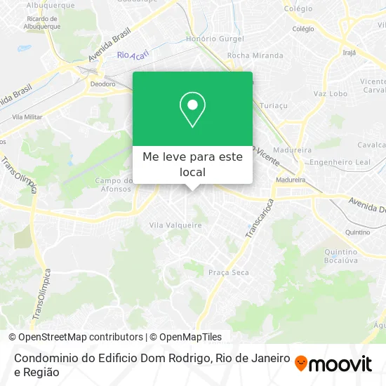 Condominio do Edificio Dom Rodrigo mapa