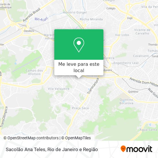 Sacolão Ana Teles mapa