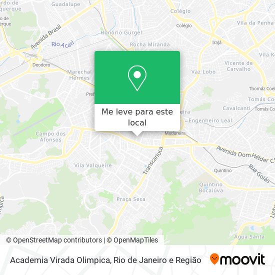 Academia Virada Olimpica mapa