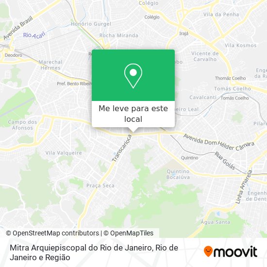 Mitra Arquiepiscopal do Rio de Janeiro mapa
