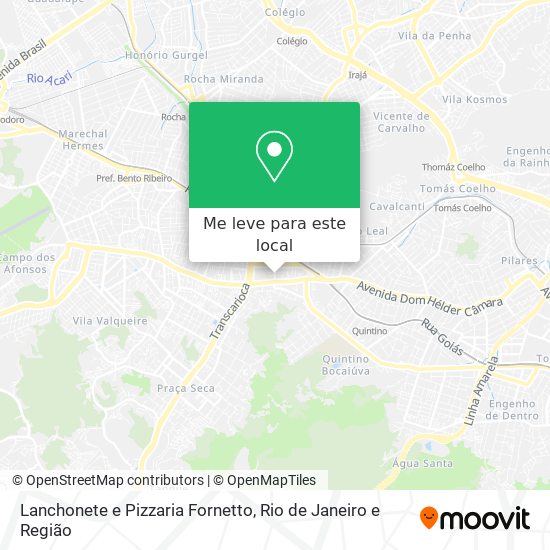 Lanchonete e Pizzaria Fornetto mapa