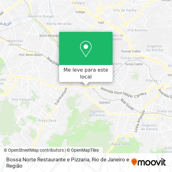 Bossa Norte Restaurante e Pizzaria mapa
