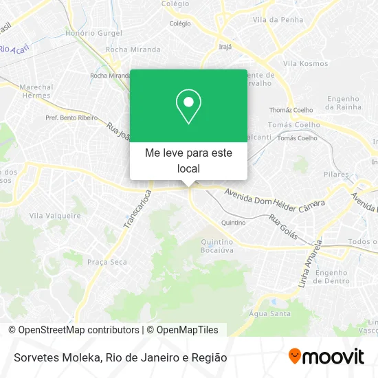 Sorvetes Moleka mapa