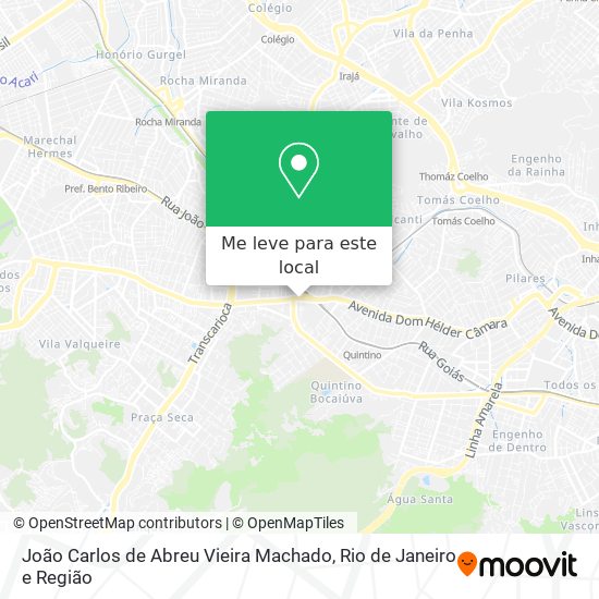 João Carlos de Abreu Vieira Machado mapa