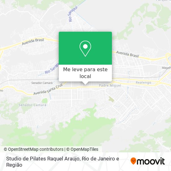 Studio de Pilates Raquel Araújo mapa