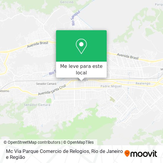 Mc Via Parque Comercio de Relogios mapa