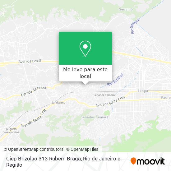 Ciep Brizolao 313 Rubem Braga mapa