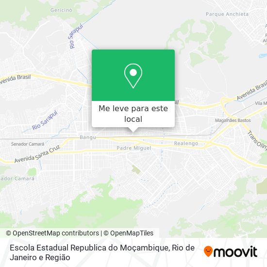 Escola Estadual Republica do Moçambique mapa