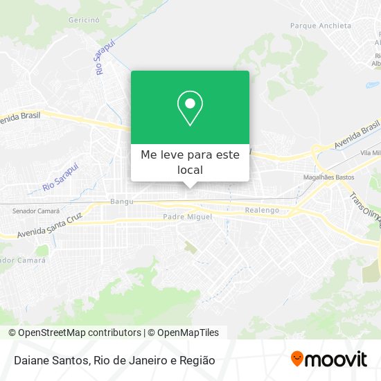 Daiane Santos mapa