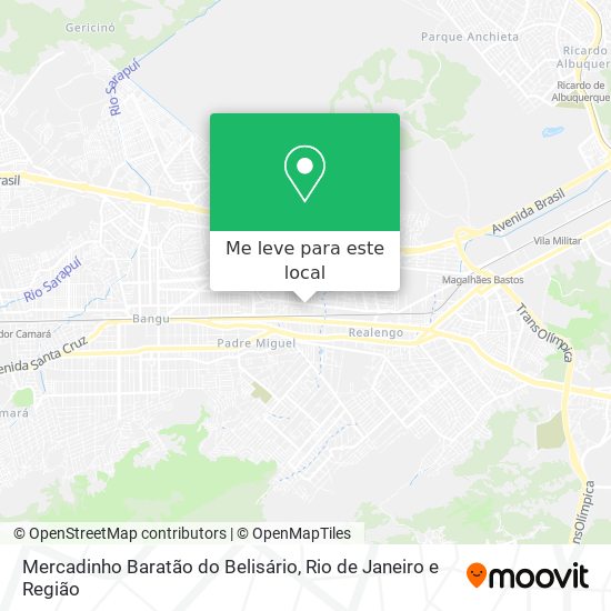 Mercadinho Baratão do Belisário mapa