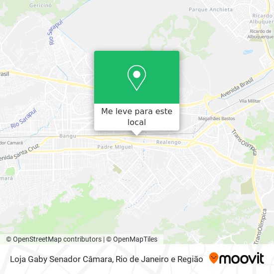 Loja Gaby Senador Câmara mapa