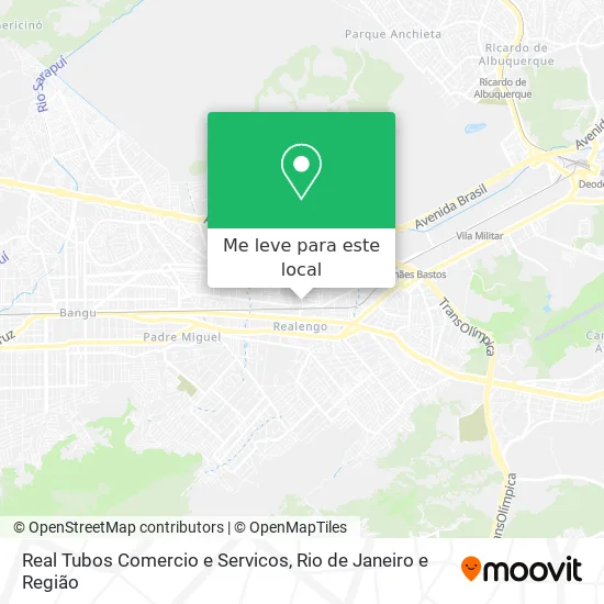 Real Tubos Comercio e Servicos mapa