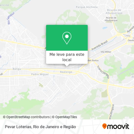 Pevar Loterias mapa