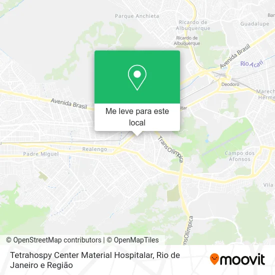 Tetrahospy Center Material Hospitalar mapa