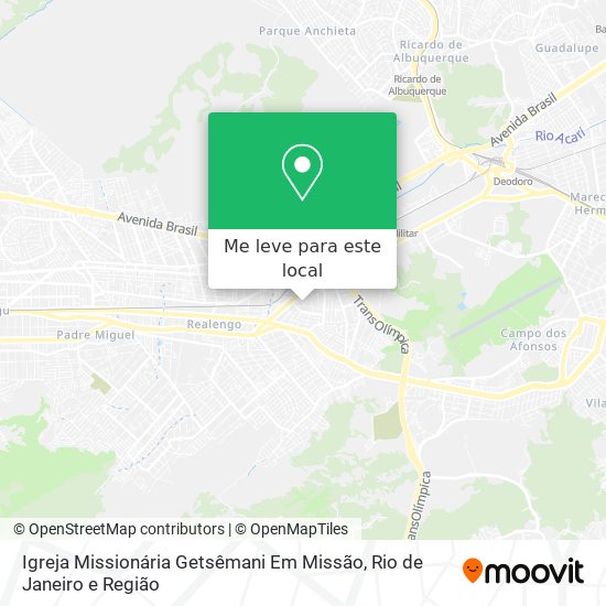 Igreja Missionária Getsêmani Em Missão mapa