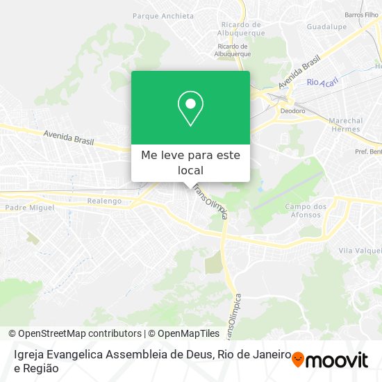 Igreja Evangelica Assembleia de Deus mapa