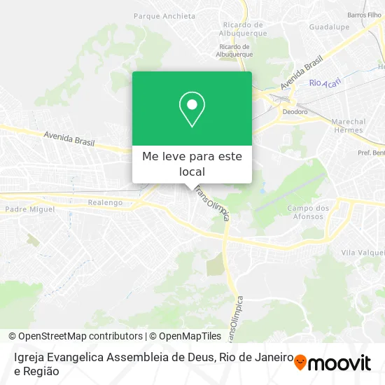 Igreja Evangelica Assembleia de Deus mapa
