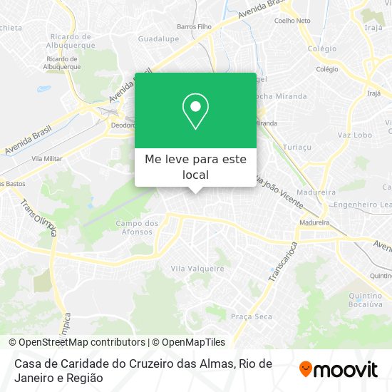 Casa de Caridade do Cruzeiro das Almas mapa