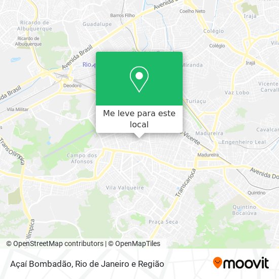 Açaí Bombadão mapa