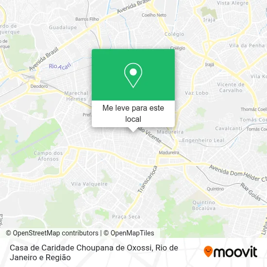 Casa de Caridade Choupana de Oxossi mapa