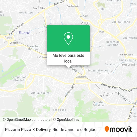 Pizzaria Pizza X Delivery mapa