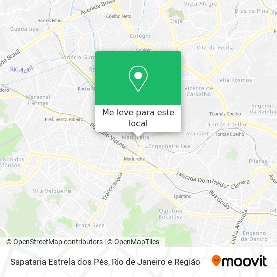 Sapataria Estrela dos Pés mapa