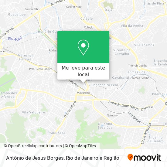 Antônio de Jesus Borges mapa