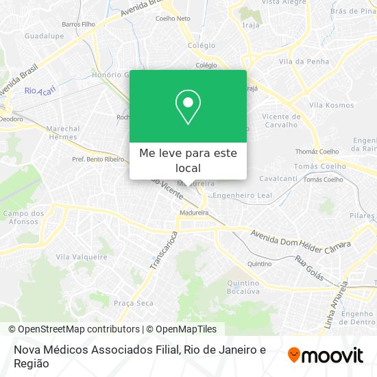 Nova Médicos Associados Filial mapa