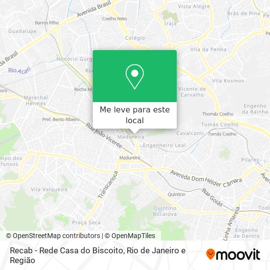 Recab - Rede Casa do Biscoito mapa