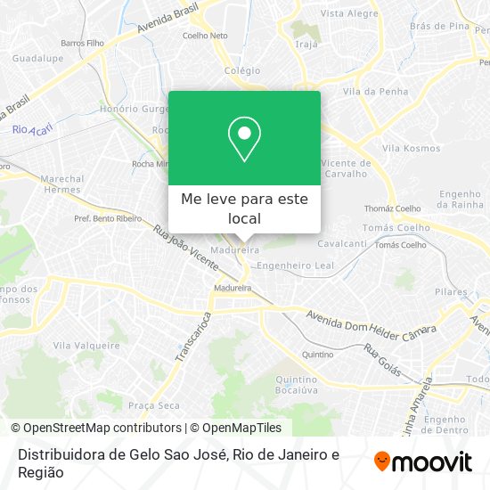 Distribuidora de Gelo Sao José mapa