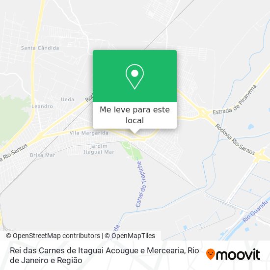 Rei das Carnes de Itaguai Acougue e Mercearia mapa