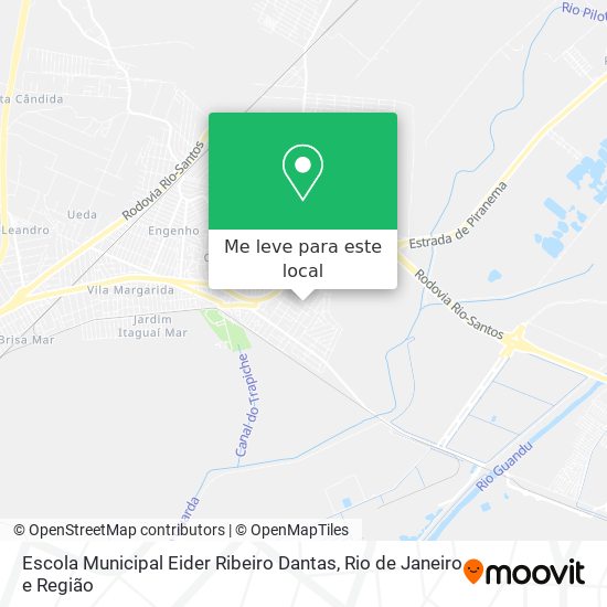 Escola Municipal Eider Ribeiro Dantas mapa