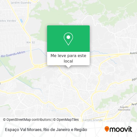 Espaço Val Moraes mapa