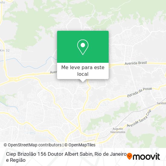 Ciep Brizolão 156 Doutor Albert Sabin mapa