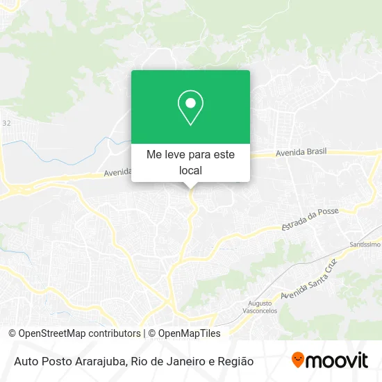 Auto Posto Ararajuba mapa