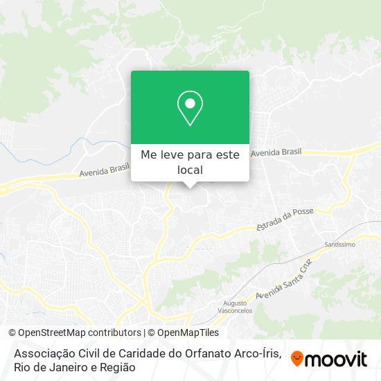 Associação Civil de Caridade do Orfanato Arco-Íris mapa