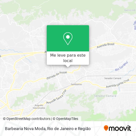 Barbearia Nova Moda mapa