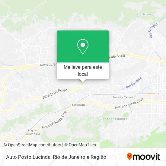 Auto Posto Lucinda mapa