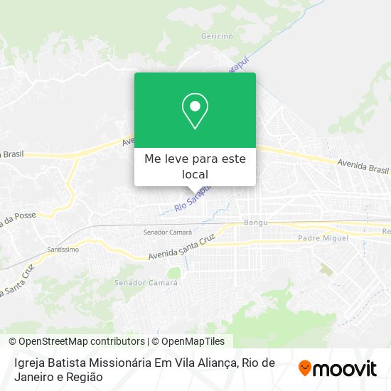 Igreja Batista Missionária Em Vila Aliança mapa