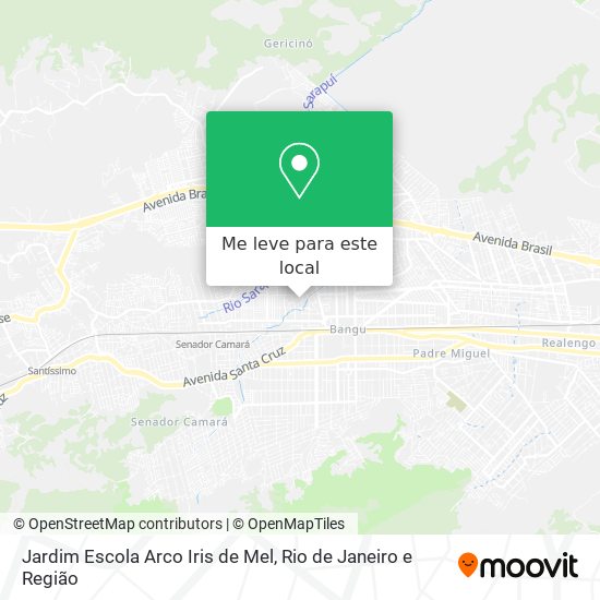 Jardim Escola Arco Iris de Mel mapa