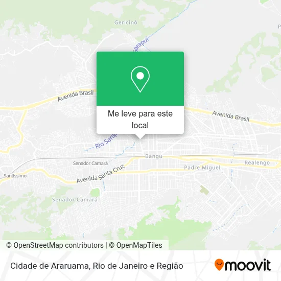 Cidade de Araruama mapa