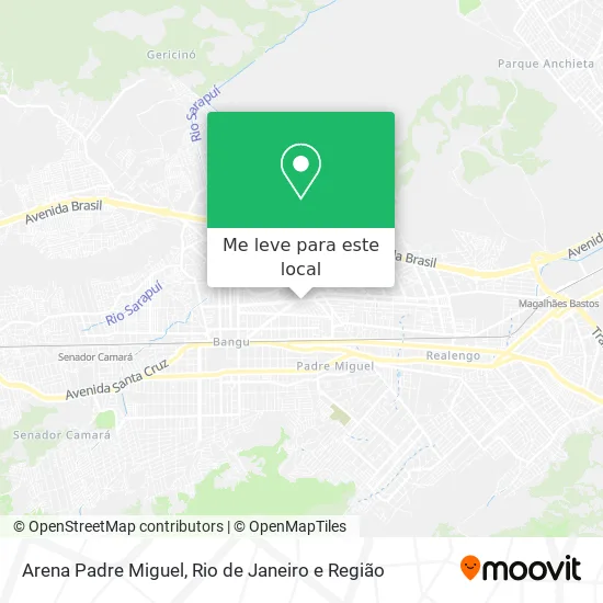 Arena Padre Miguel mapa