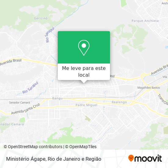 Ministério Ágape mapa