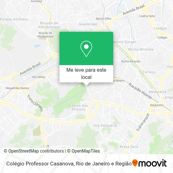 Colégio Professor Casanova mapa