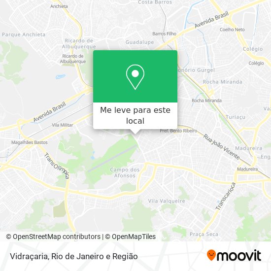 Vidraçaria mapa
