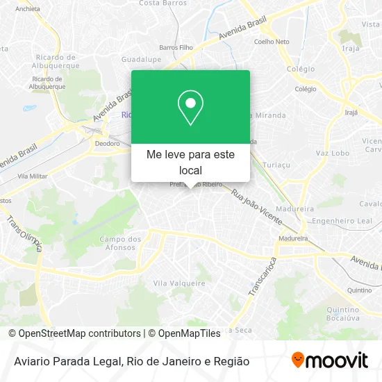 Aviario Parada Legal mapa